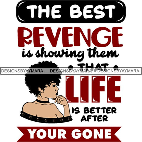Afro Boss Lady Lord Life Quotes SVG Files For Cutting and More
