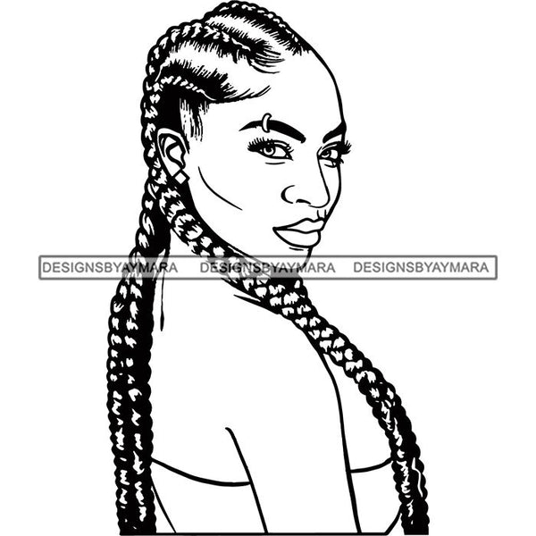 Afro Woman Goddess Hot Seller Design SVG Cutting Files