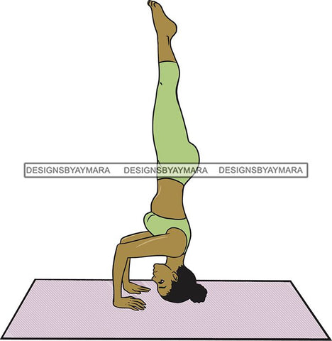 Woman Doing Yoga Meditation Wellness Meditate Relax Inhale Exhale Pose Position .SVG Cutting Files For Silhouette Cricut and More!