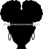 Afro Black Woman Mermaid Aquatic Creature  SVG Cutting File For Silhouette and Cricut