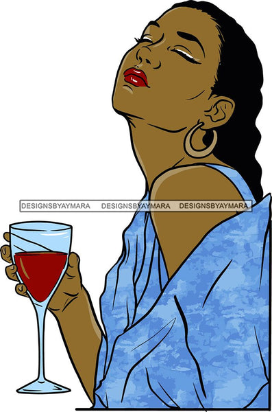 Woman Drinking Wine Relax Chilling Free Stress Feeling Fine Like a Red Wine Alcohol Drinker SVG Cutting Files For Silhouette Cricut and More!