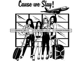 Ladies Trip Flight Getaway SVG Cut Files For Silhouette and Cricut