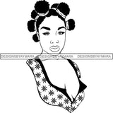 Afro Woman SVG Cut Files For Silhouette and Cricut
