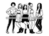 Ladies Trip Flight Getaway SVG Cut Files For Silhouette and Cricut