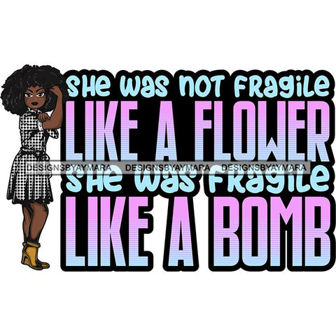 Afro Lola Strong Lady We can Do It Woman Power Flexing Arms Believe in Yourself Quotes .SVG Cutting Files For Silhouette and Cricut and More!