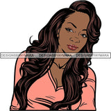 Afro Woman Nubian Melanin Popping Unique Design SVG Cutting Files For Silhouette Cricut and More