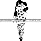 Afro Woman SVG Cut Files For Silhouette and Cricut