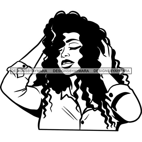 Afro African American Lady Woman Classy Nubian SVG Cutting Files