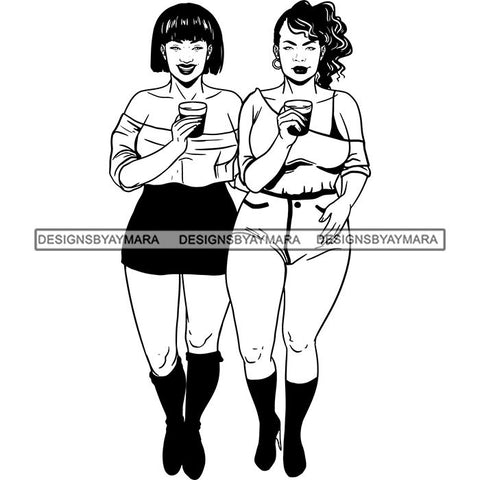 Best Friends Forever Girls Women Ladies Buddy Sister Girlfriends SVG Files For Cutting and More!