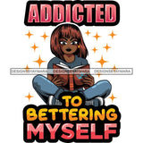 Afro Lola Reading Education Smart Woman Quotes .SVG Cutting Files For Silhouette Cricut and More!