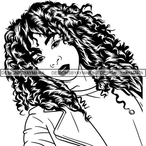 Afro Lady Black Goddess Melanin Dark Latina Morena SVG Files For Cutting and More!