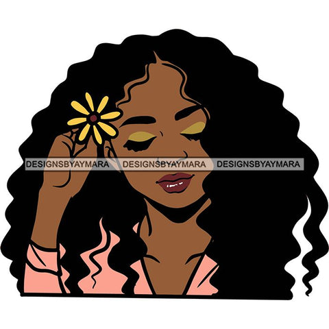 Afro African American Lady Woman Classy Nubian SVG Cutting Files