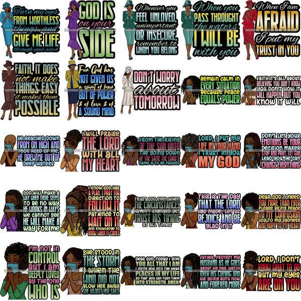 Mega Bundle 150 Christian Designs God Lord Quotes Bible Verse Holly Worship Positive Quotes Designs For Sublimation Cutting Files SVG Layered Designs PNG JPG Cricut Silhouette