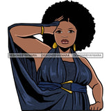 Attractive BBW Nubian Melanin Popping Beautiful African American Big Woman SVG Cutting Files
