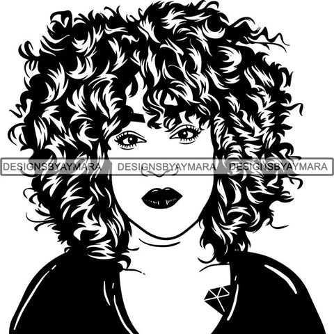 Afro Lady Black Goddess Melanin Dark Latina Morena SVG Files For Cutting and More!