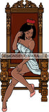 Afro Queen Goddess Melanin Nubian Glamour .PNG Print Files Not For Cutting