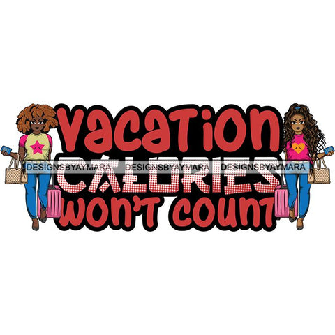 Afro Lola Trip Vacation Mode Friends Getaway .SVG Cutting Files For Silhouette and Cricut and More!