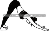 Woman Doing Yoga Meditation Wellness Meditate Relax Inhale Exhale Pose Position .SVG Cutting Files For Silhouette Cricut and More!