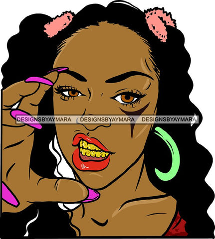 Ghetto Babe Street Girl Funky Girl Woman Face Urban Swag Hip Hop Girl .SVG Cutting Files For Silhouette Cricut and More!