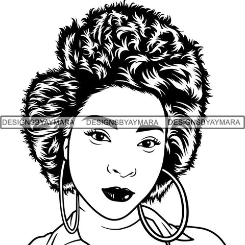 Afro Lady Black Goddess Melanin Dark Latina Morena SVG Files For Cutting and More!