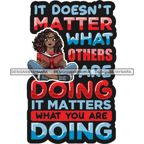 Afro Lola Reading Education Smart Woman Quotes .SVG Cutting Files For Silhouette Cricut and More!