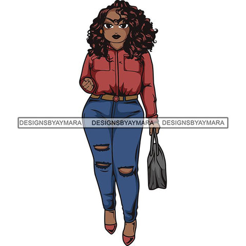 Lola Afro Beautiful Black Proud Woman .SVG Cutting Files For Silhouette and Cricut and More!