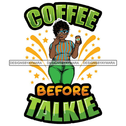 Lola Afro BBW Coffee Quotes .SVG Cutting Files For Silhouette and Cricut and More!