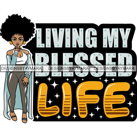 Afro Lola Boss Lady Quotes SVG Cutting Files For Silhouette Cricut and More
