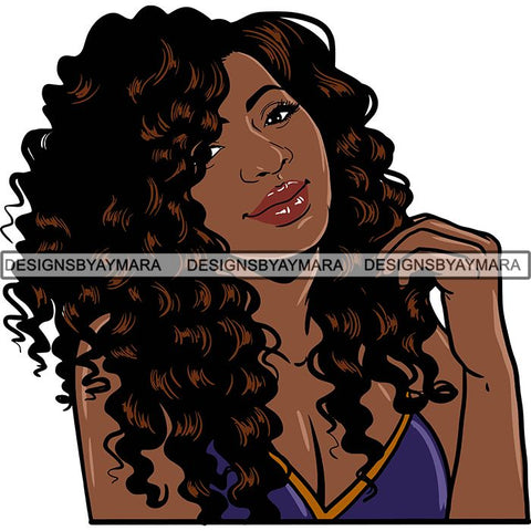 Afro Melanin Popping Nubian Queen SVG Cutting Files For Silhouette Cricut and More