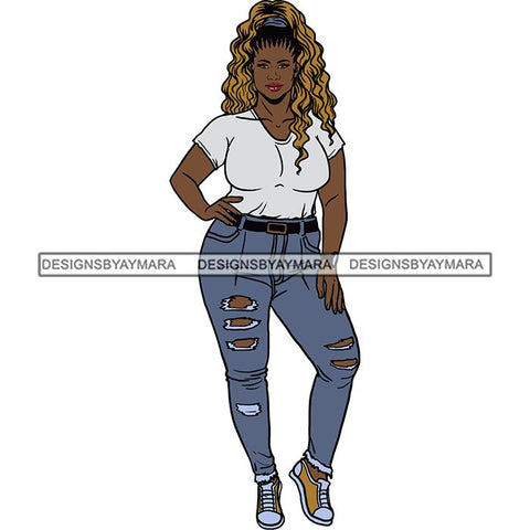 BBW Thick Thigh Woman Sassy Exotic Curvy Big Bone Goddess .SVG Cutting Files For Silhouette and Cricut and More!