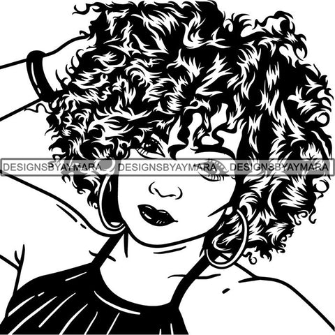 Afro Lady Black Goddess Melanin Dark Latina Morena SVG Files For Cutting and More!