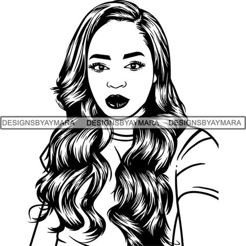 Afro Lady Black Goddess Melanin Dark Latina Morena SVG Files For Cutting and More!