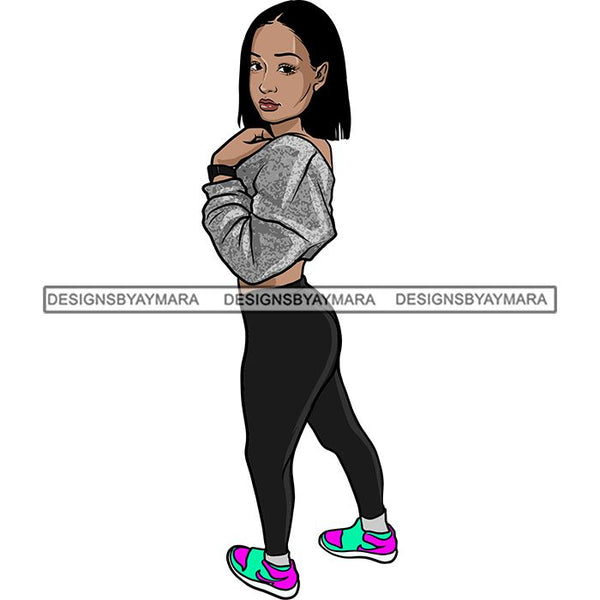 Pretty Woman Summer Fashion Dope Outfits Boss Lady Glamour New Trending .SVG Cut Files