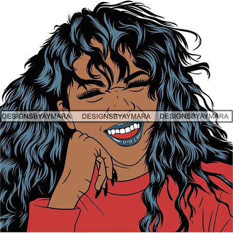 Afro Woman Goddess Diva Melanin Love Sensual .SVG Cut Files For Silhouette and Cricut and More!