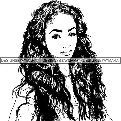 Afro Lady Black Goddess Melanin Dark Latina Morena SVG Files For Cutting and More!
