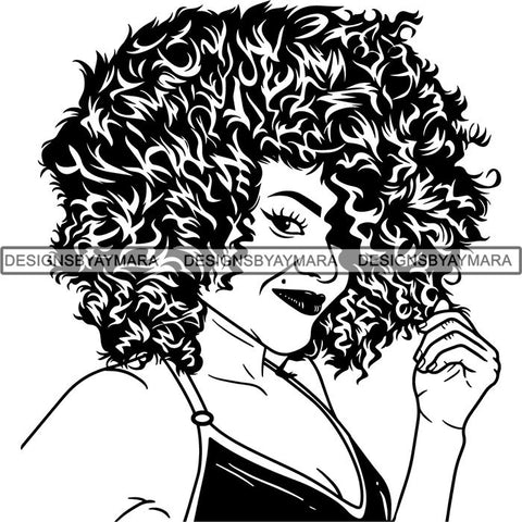 Afro Lady Black Goddess Melanin Dark Latina Morena SVG Files For Cutting and More!