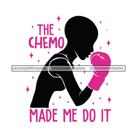 Strong Afro Woman SVG Cancer Survivor Cutting Files For Silhouette Cricut and More