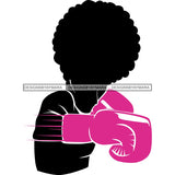 Strong Afro Woman SVG Cancer Survivor Cutting Files For Silhouette Cricut and More