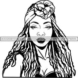 Afro Independent Successful Woman SVG Cutting Files For Silhouette Cricut and More