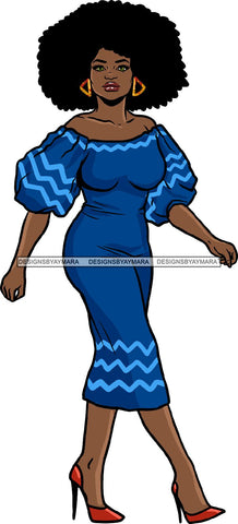 Afro Beautiful Woman Fashion Female Girl Model Dress Goddess Diva Classy Lady .SVG Cut Files For Silhouette Cricut and More!