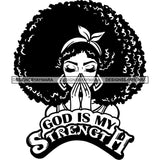Afro Woman Goddess Hot Seller Design SVG Cutting Files