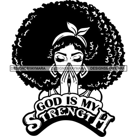 Afro Woman Goddess Hot Seller Design SVG Cutting Files