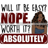 Strong Successful Afro Woman Quotes .SVG Cutting Files For Silhouette Cricut and More