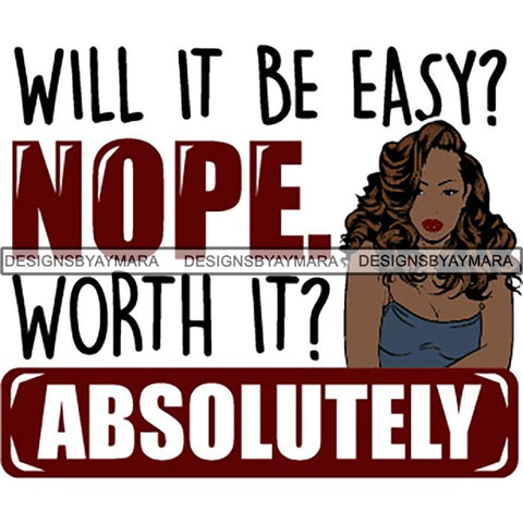 Strong Successful Afro Woman Quotes .SVG Cutting Files For Silhouette Cricut and More