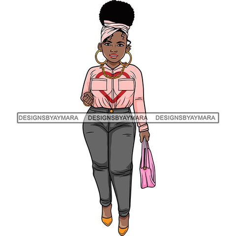 Afro Lola Classy Fashion Lady Glamour Businesswoman .SVG Cutting Files For Silhouette Cricut and More!