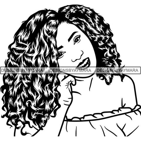 Afro Lady Black Goddess Melanin Dark Latina Morena SVG Files For Cutting and More!