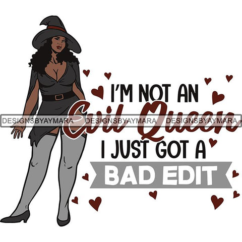 Afro Sexy Witches Halloween SVG Cutting Files For Silhouette Cricut and More