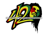 Rasta Man Dreadlocks April 20th Friendly Marijuana Slang Pot Stone Blunt 420 Weed Cannabis High Life Smoker Drug SVG PNG JPG Vector Clipart Silhouette Cricut Cutting
