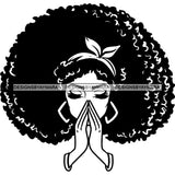 Afro Woman Goddess Hot Seller Design SVG Cutting Files