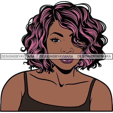 Afro Woman Nubian Melanin Popping Unique Design SVG Cutting Files For Silhouette Cricut and More
